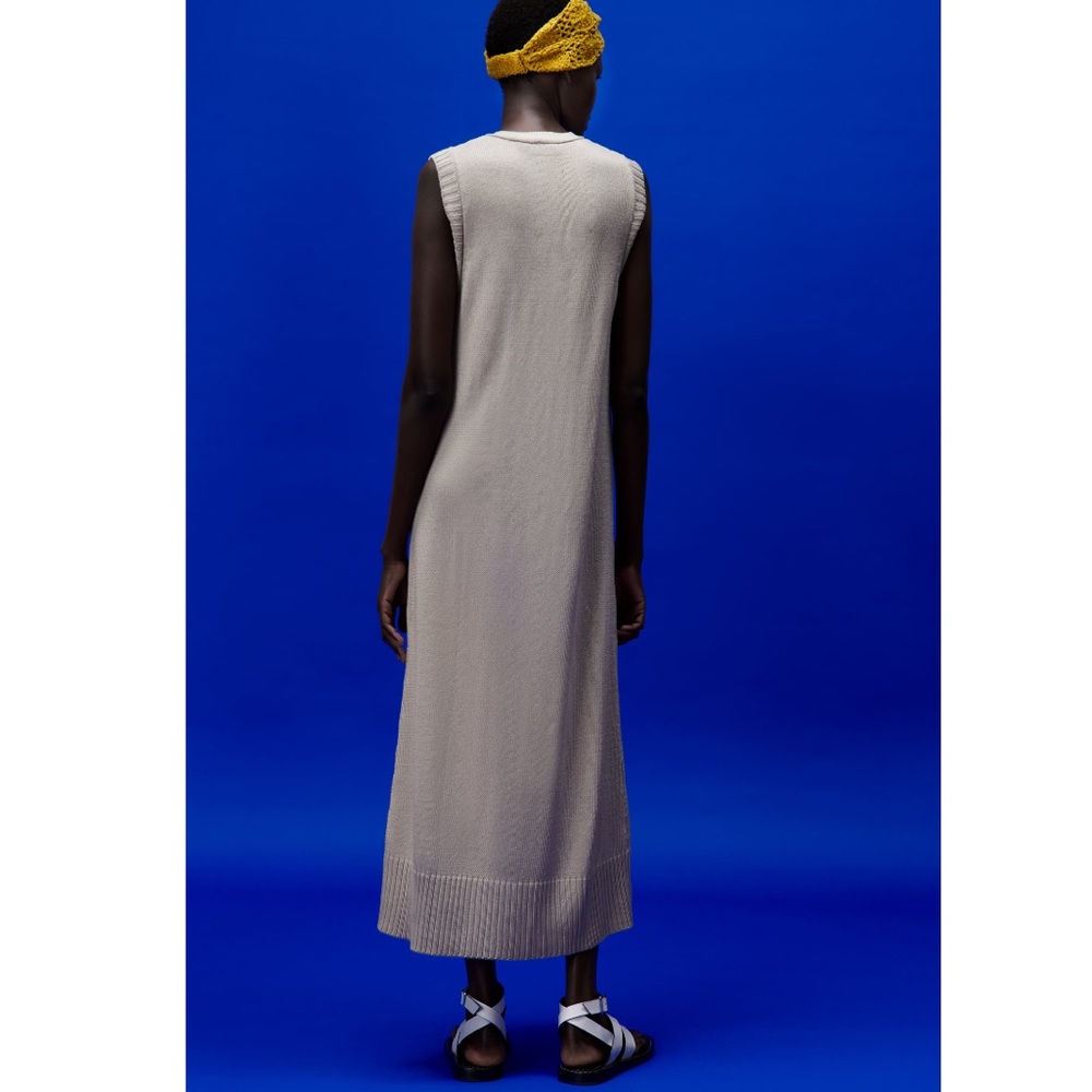 NWT Zara Long Knit Dress - Picture 3 of 11